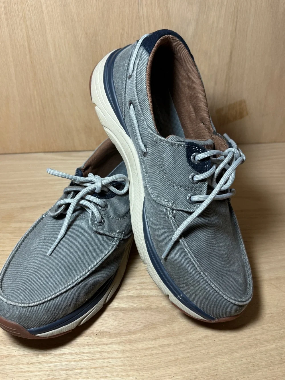 Skechers Men Boat Shoes 10.5 Gray